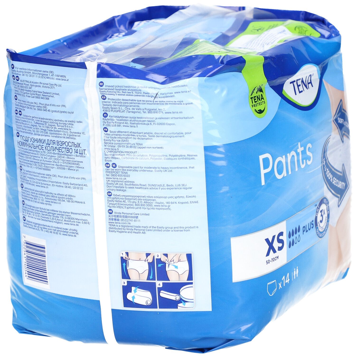 TENA Pants Plus - Saugfähige Unterwäsche Größe XS
