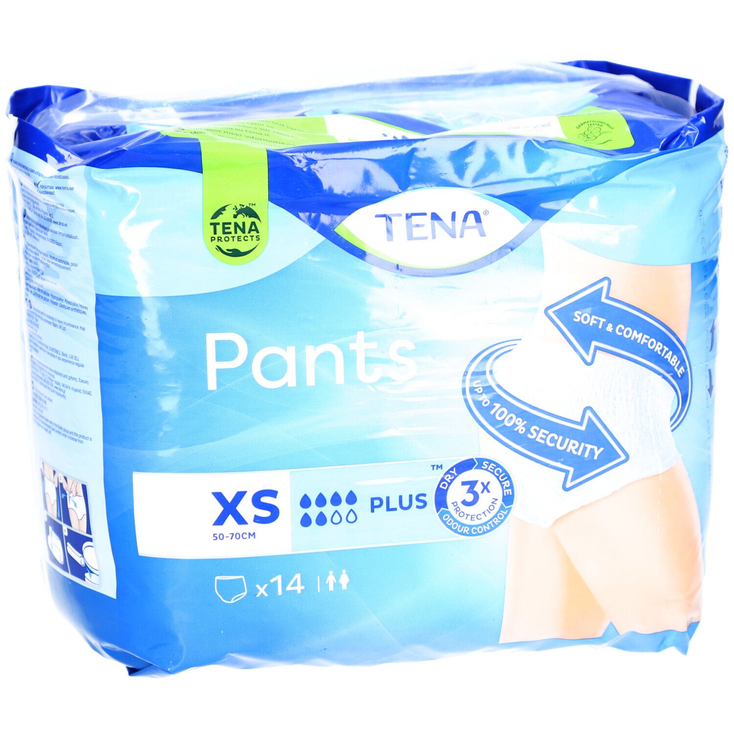 TENA Pants Plus - Saugfähige Unterwäsche Größe XS