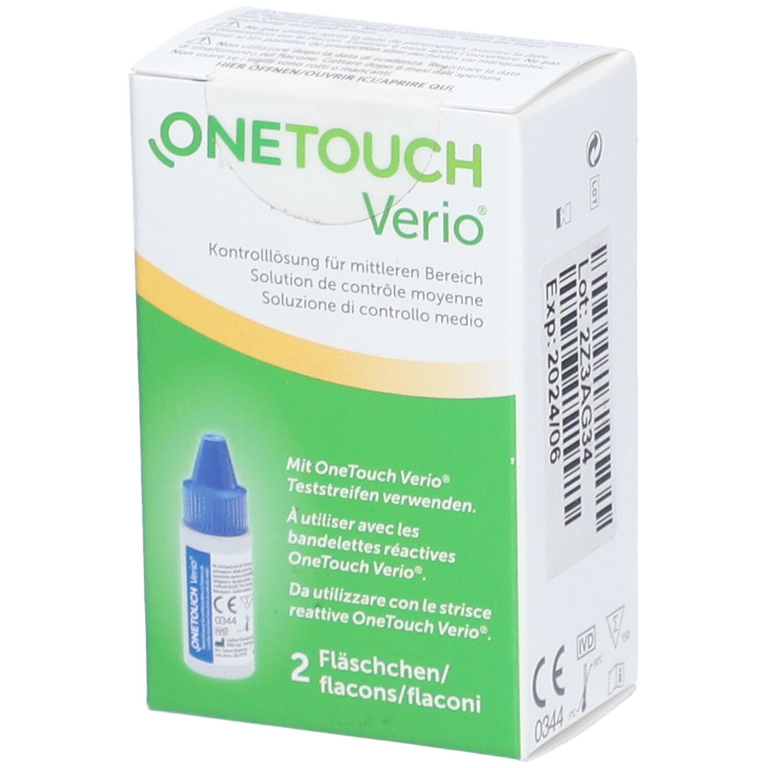 ONETOUCH® Verio Mittlere Kontrolllösung