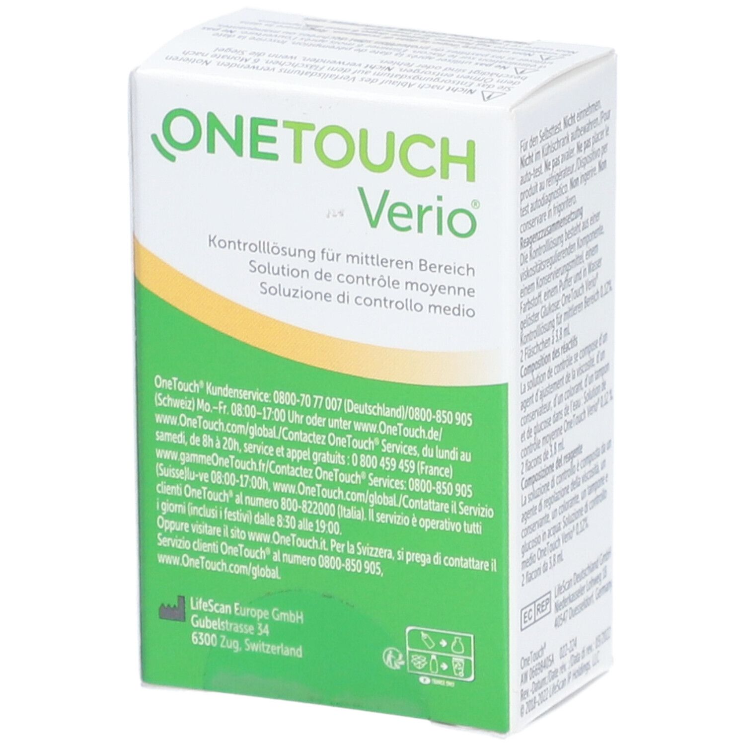 ONETOUCH® Verio Mittlere Kontrolllösung