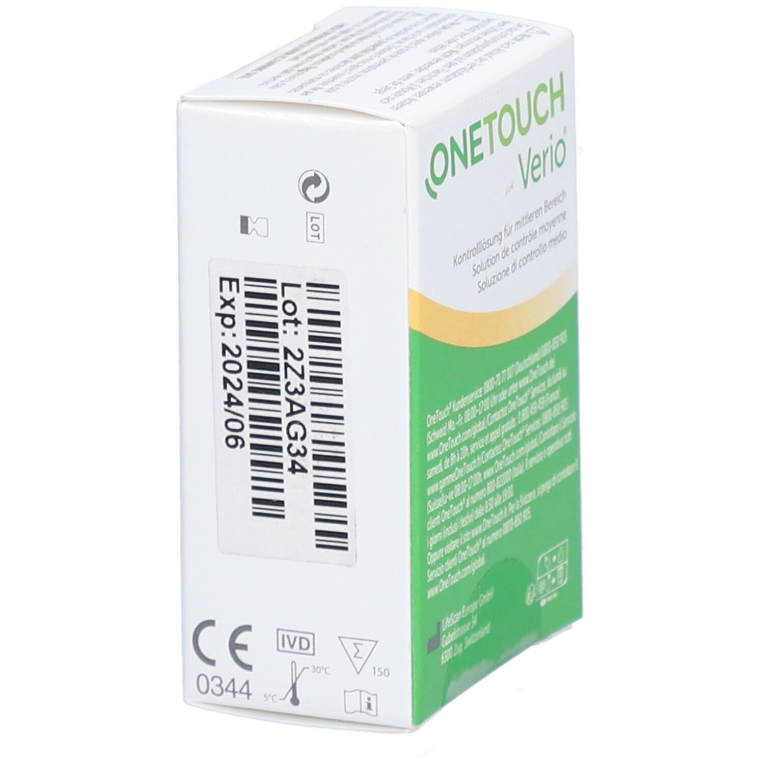 ONETOUCH® Verio Mittlere Kontrolllösung