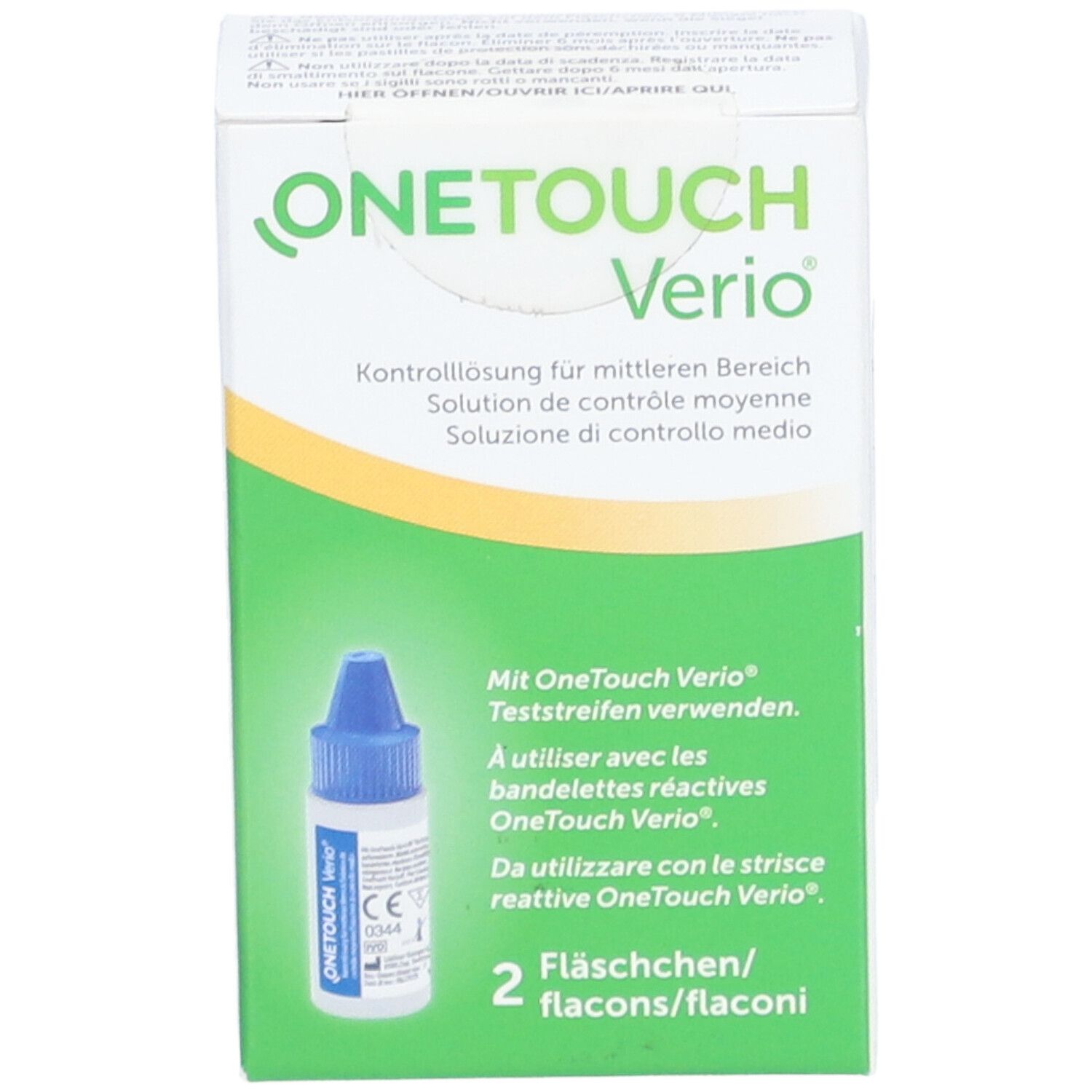 ONETOUCH® Verio Mittlere Kontrolllösung