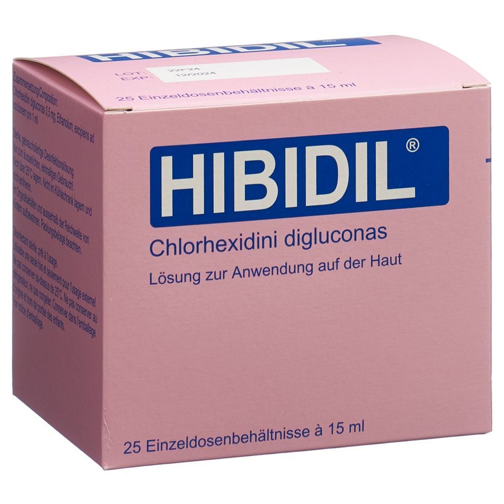 HIBIDIL Lös 25 Fl 15 ml