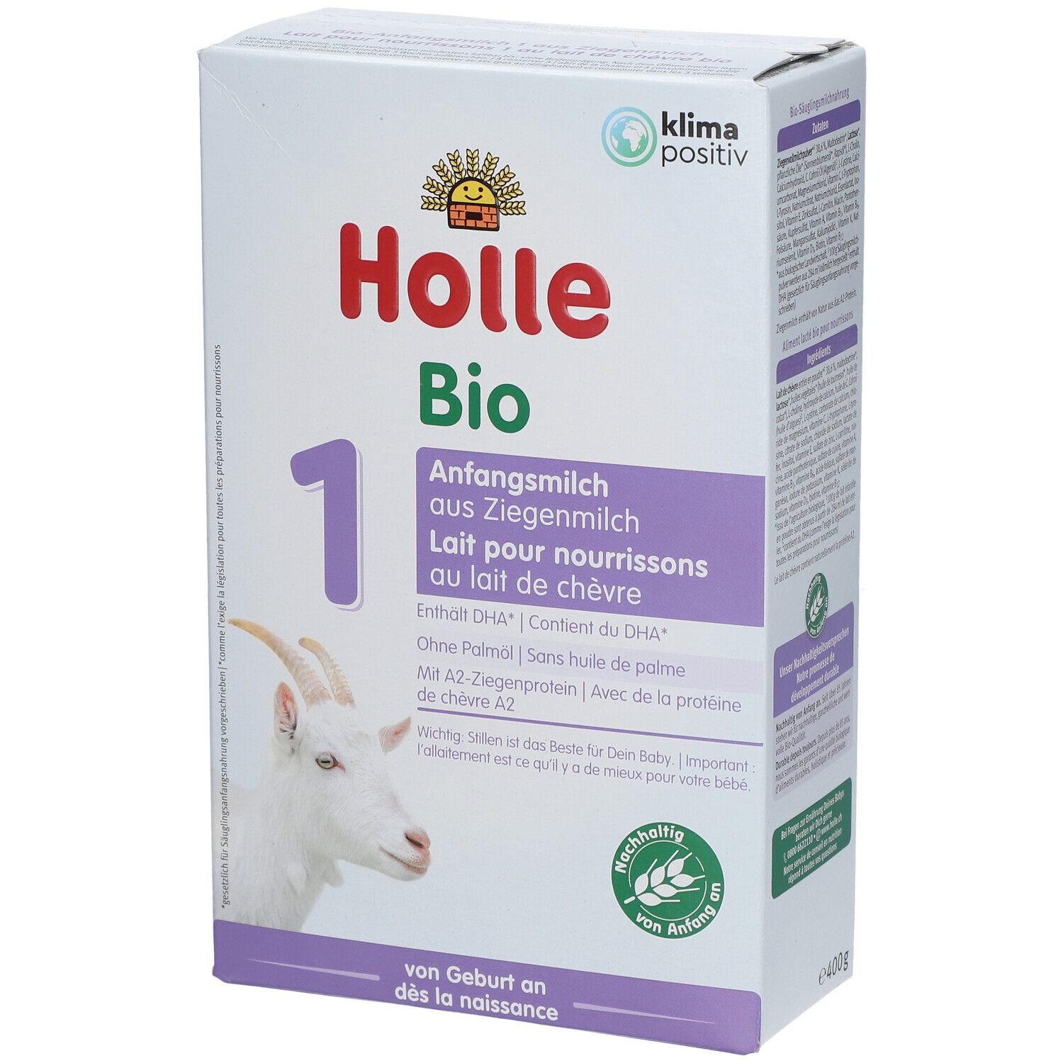 Holle Bio Anfangsmilch aus Ziegenmilch