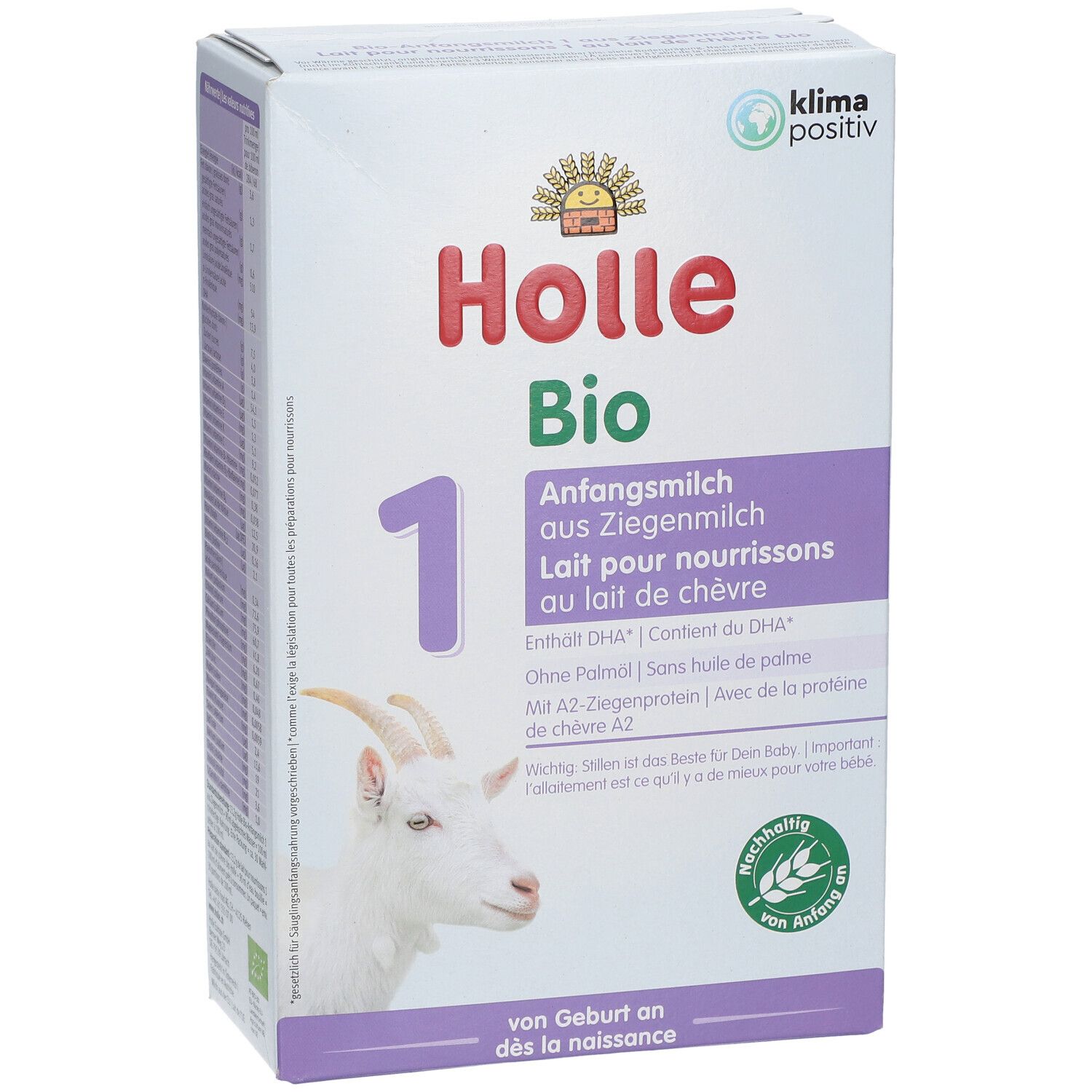 Holle Bio Anfangsmilch aus Ziegenmilch