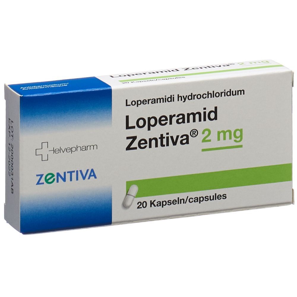 LOPERAMID Zentiva Kaps 2 mg 20 Stk
