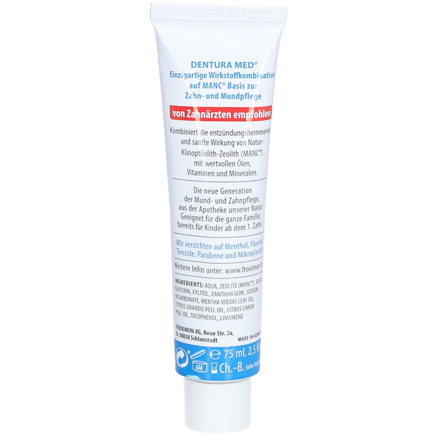 FROXIMUN Dentura Med sensitiv Dentifrice