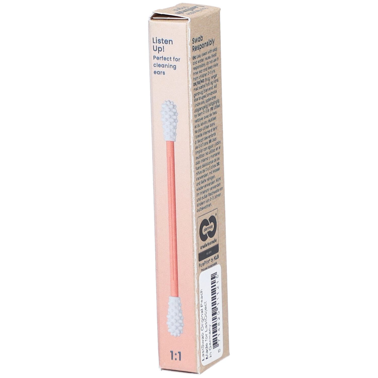 LASTSWAB Basic wiederverw Wattestäbchen orange