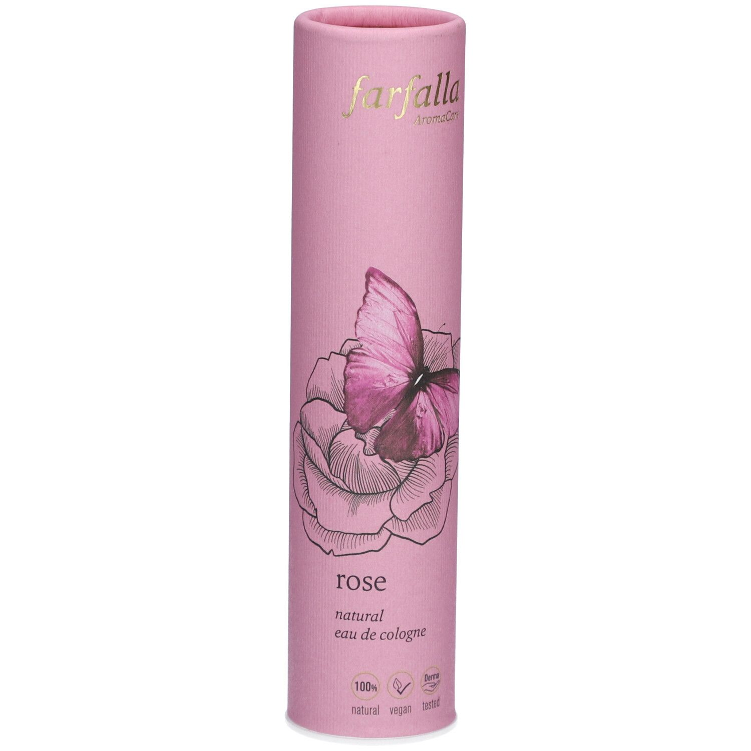 FARFALLA Aromacare Eau de Cologne Rose - Parfum naturel de rose