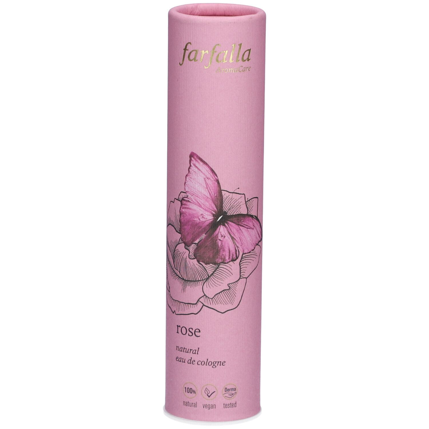 FARFALLA Aromacare Eau de Cologne Rose - Parfum naturel de rose