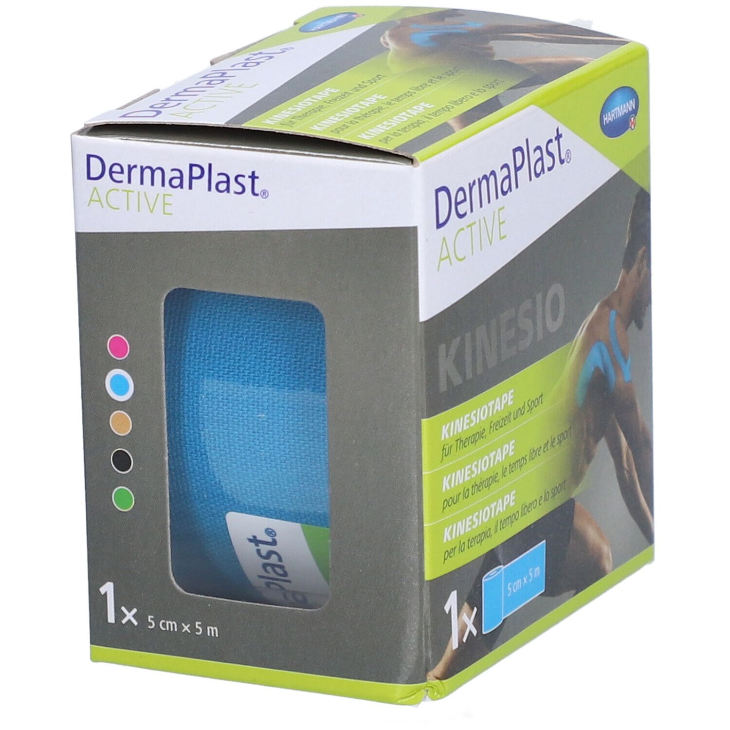 HARTMANN Dermaplast® Aktiv-Kinesiotape 5cm x 5m bleu