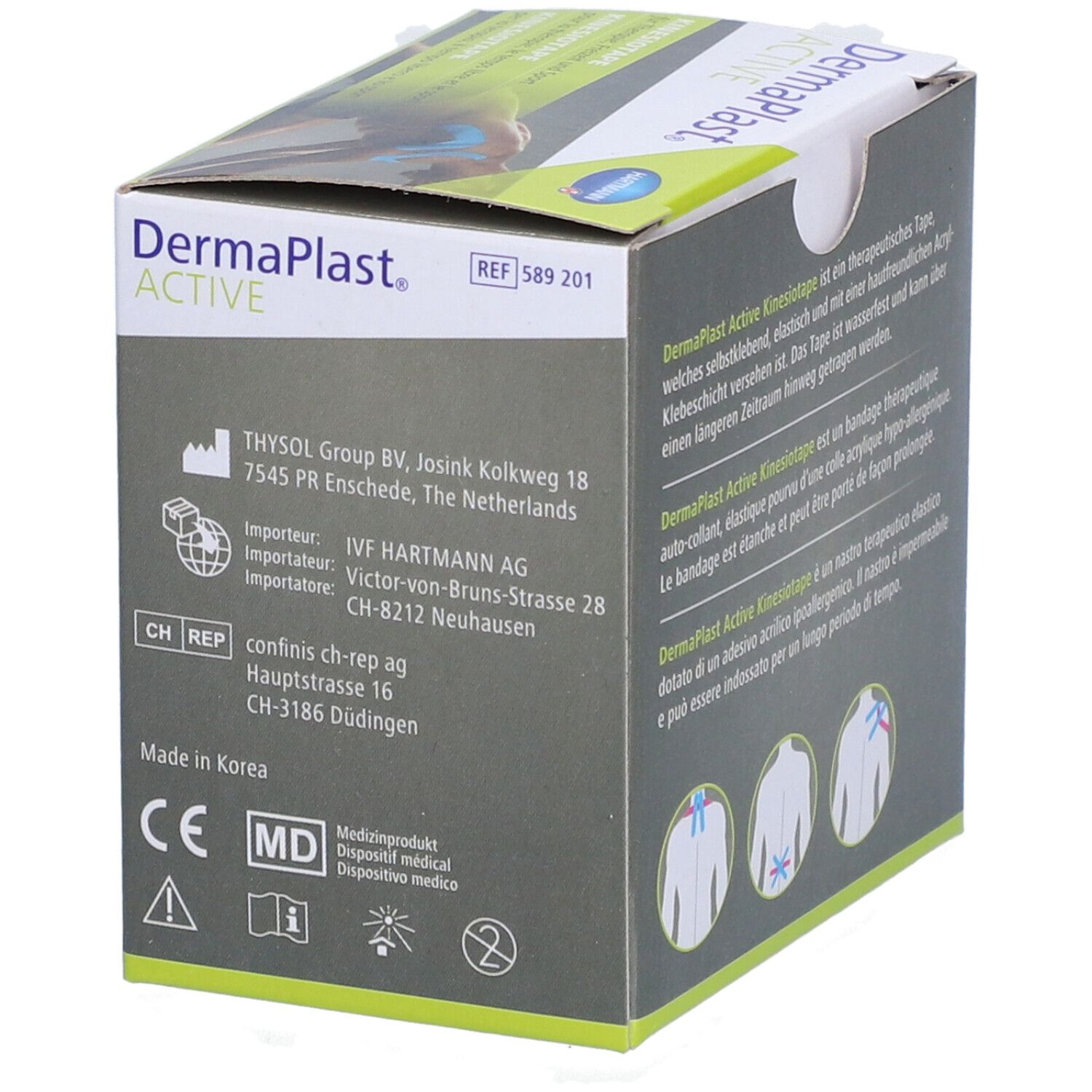 HARTMANN Dermaplast® Aktiv-Kinesiotape 5cm x 5m bleu