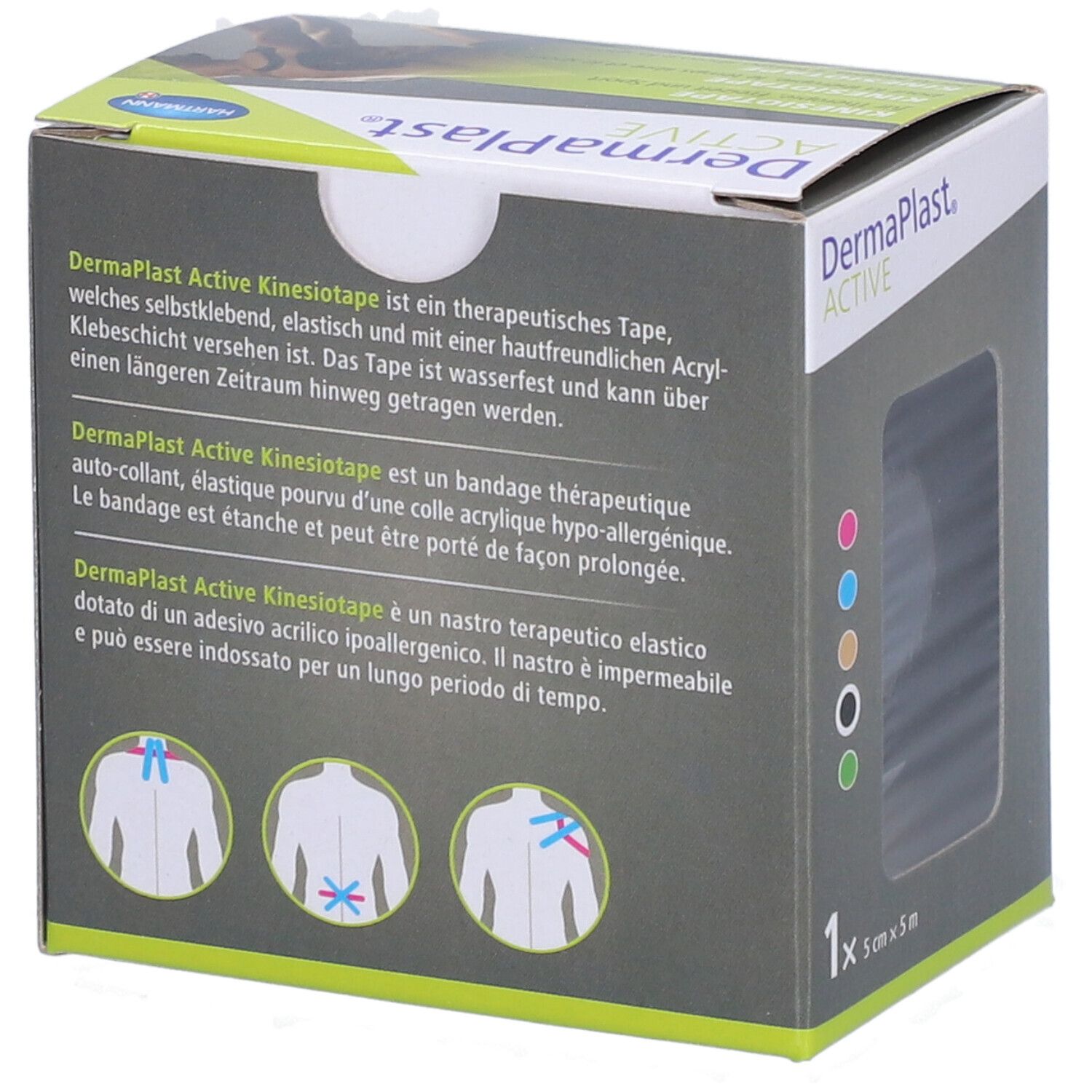HARTMANN Dermaplast® Aktiv-Kinesiotape 5cm x 5m naturfarben