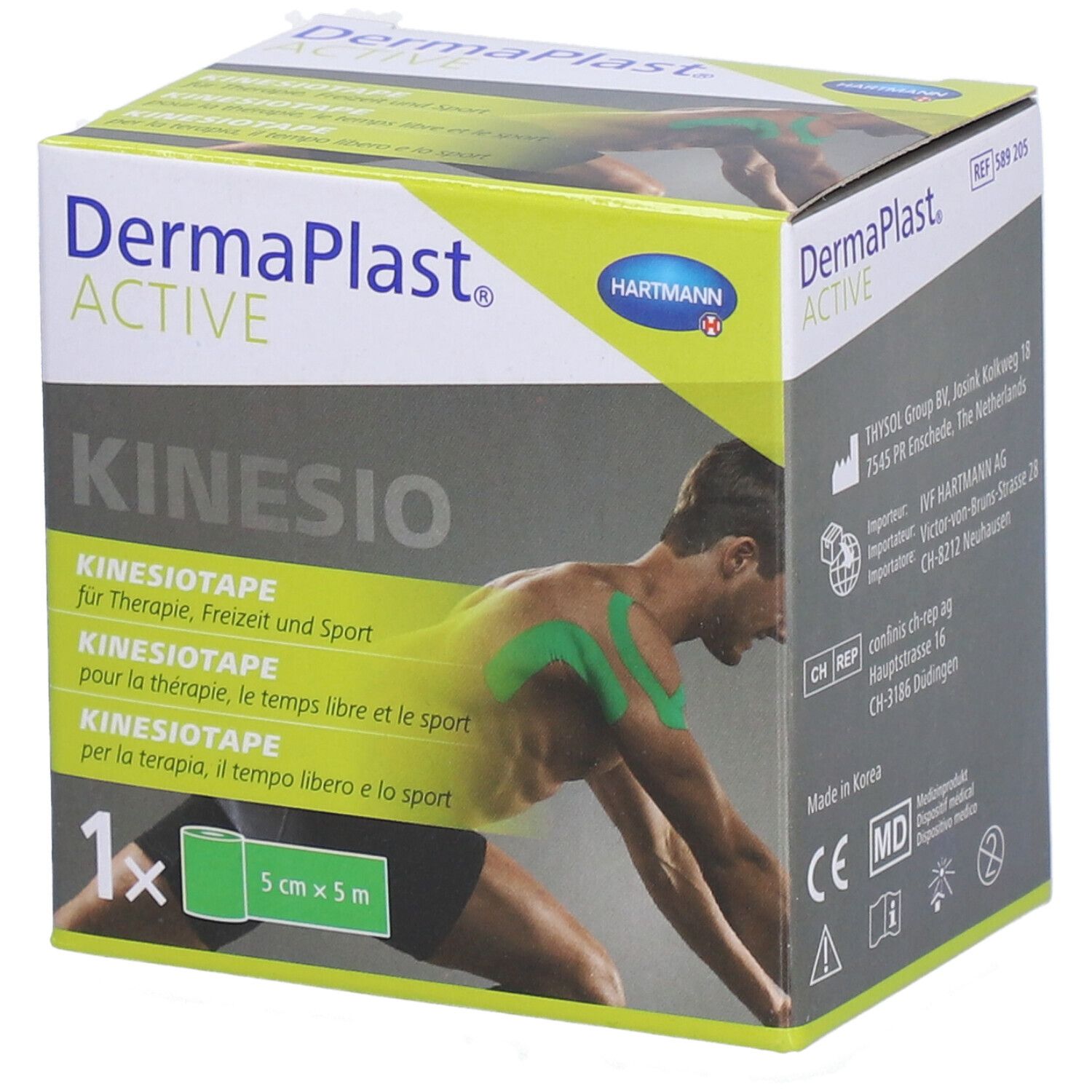 HARTMANN Dermaplast® Active Kinesiotape  5cm x 5m vert