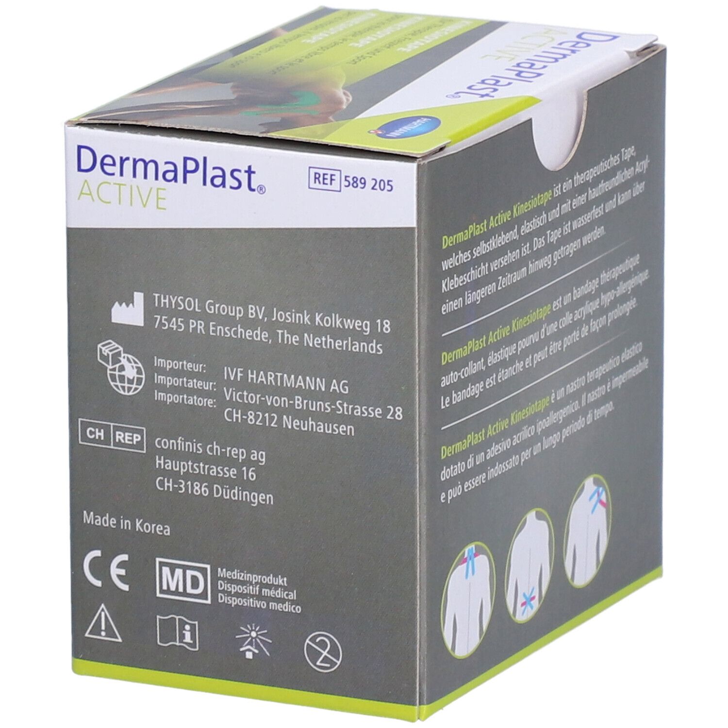 HARTMANN Dermaplast® Active Kinesiotape  5cm x 5m vert