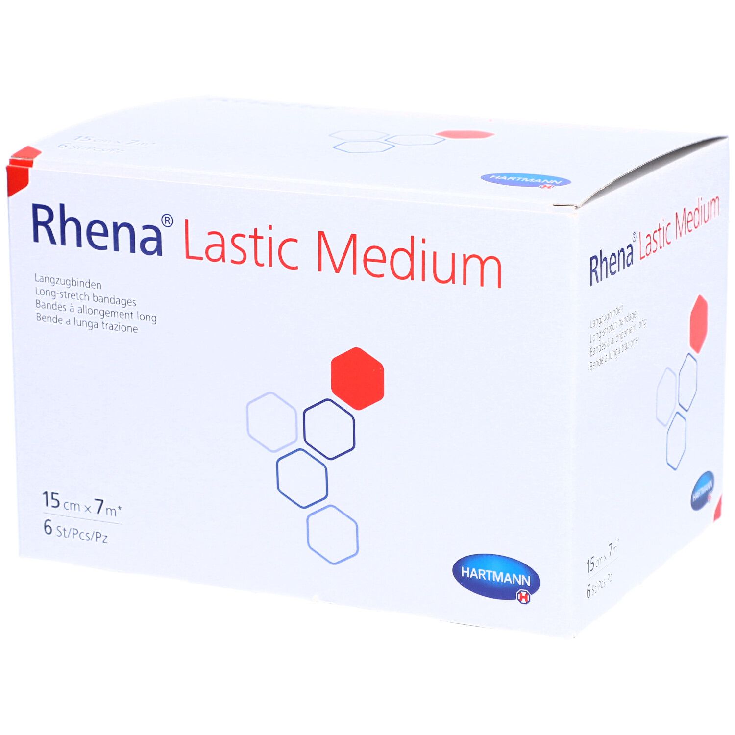 HARTMANN Rhena® Lastic Medium Langzugbinden 15 cm x 7 m braun