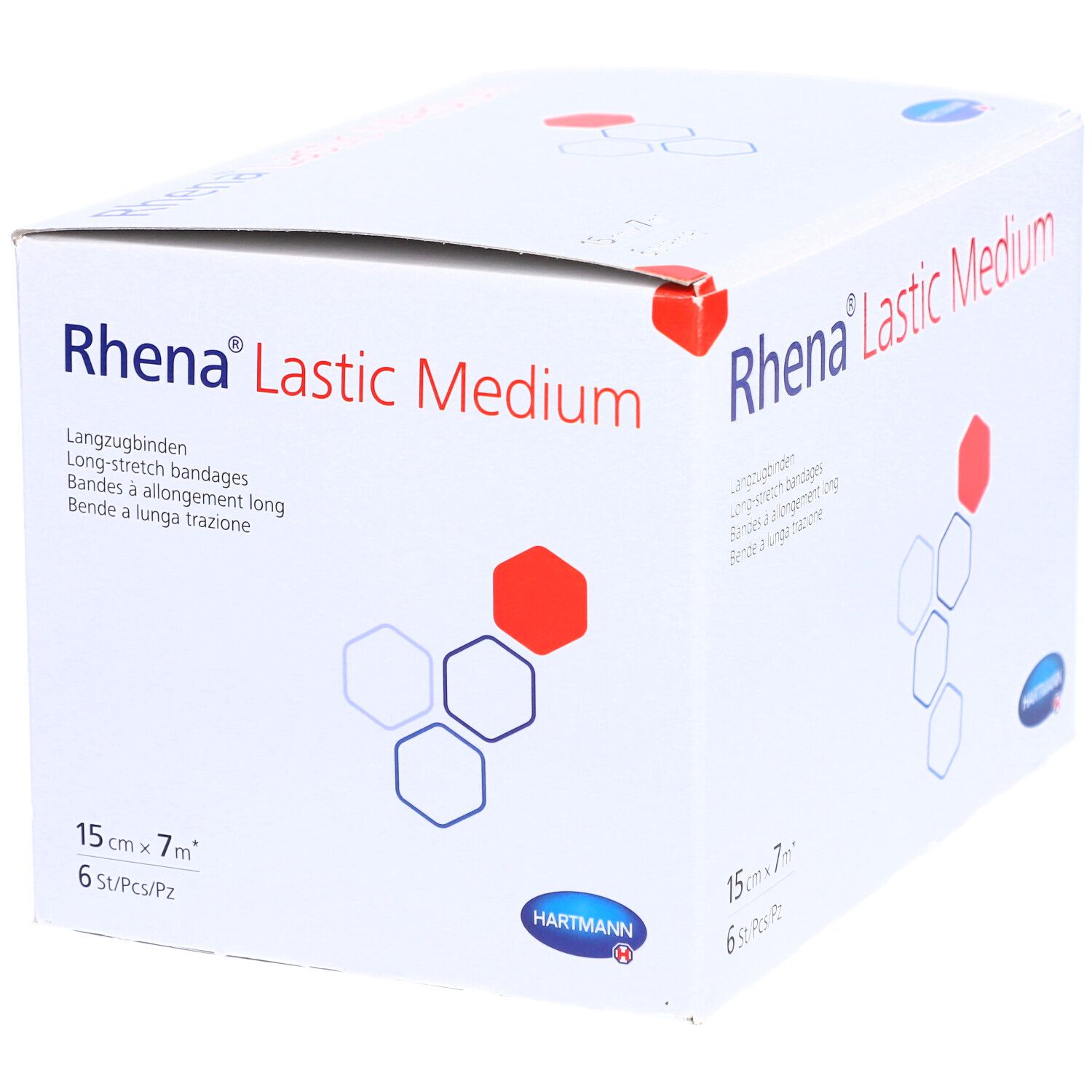 HARTMANN Rhena® Lastic Medium Langzugbinden 15 cm x 7 m braun