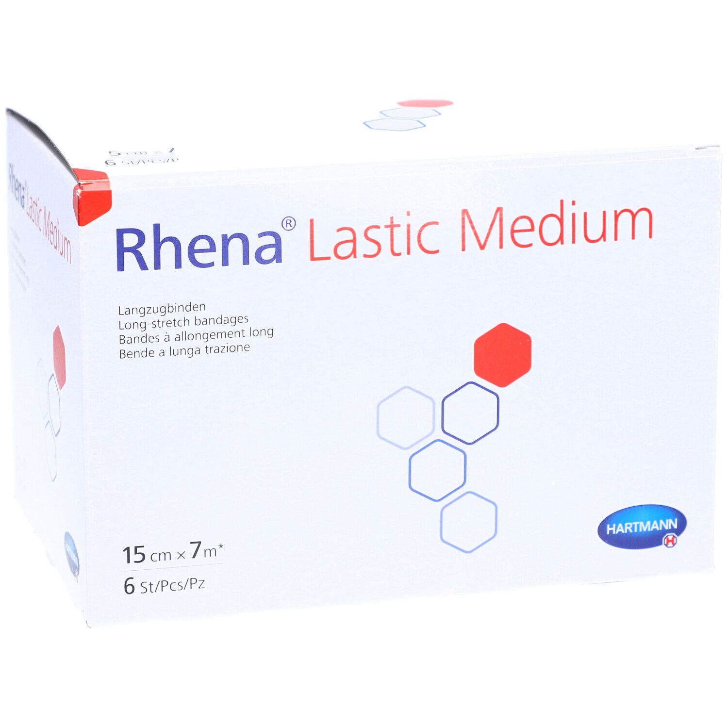 HARTMANN Rhena® Lastic Medium Langzugbinden 15 cm x 7 m braun