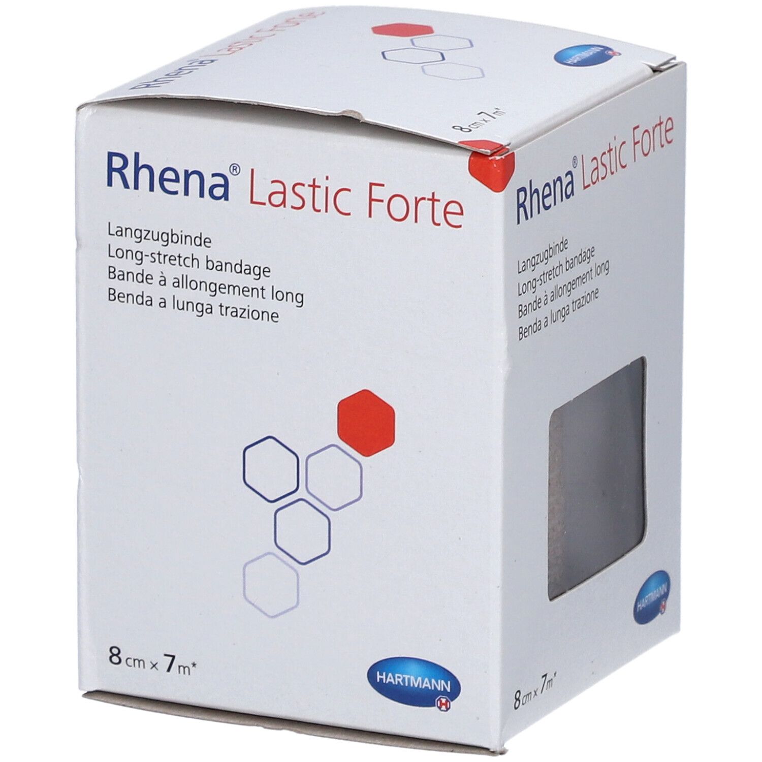 HARTMANN Rhena® Lastic Forte Bande à allongement long 8 cm x 7 m marron