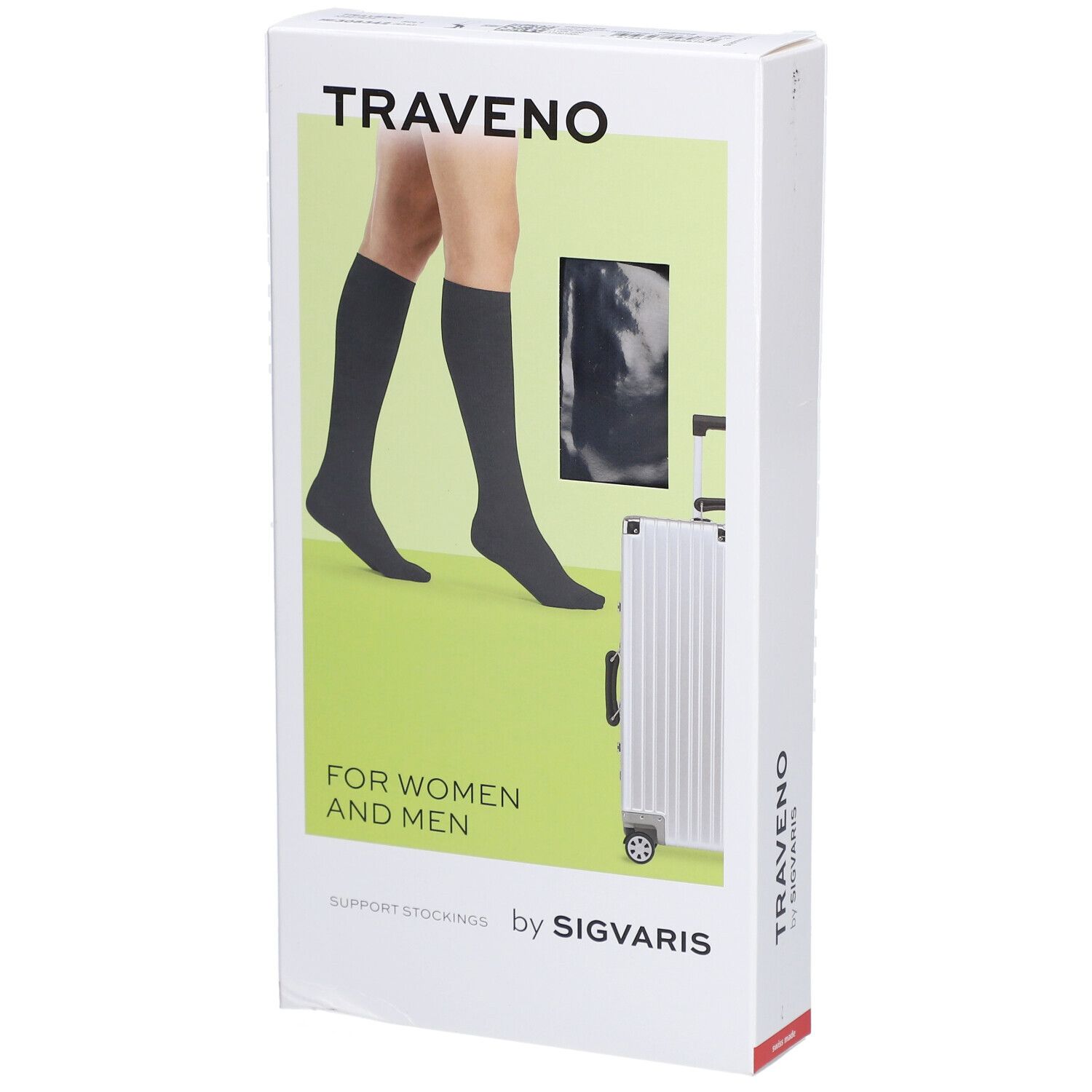 SIGVARIS TRAVENO Reisesocken A-D Größe 4 42-43 Marine