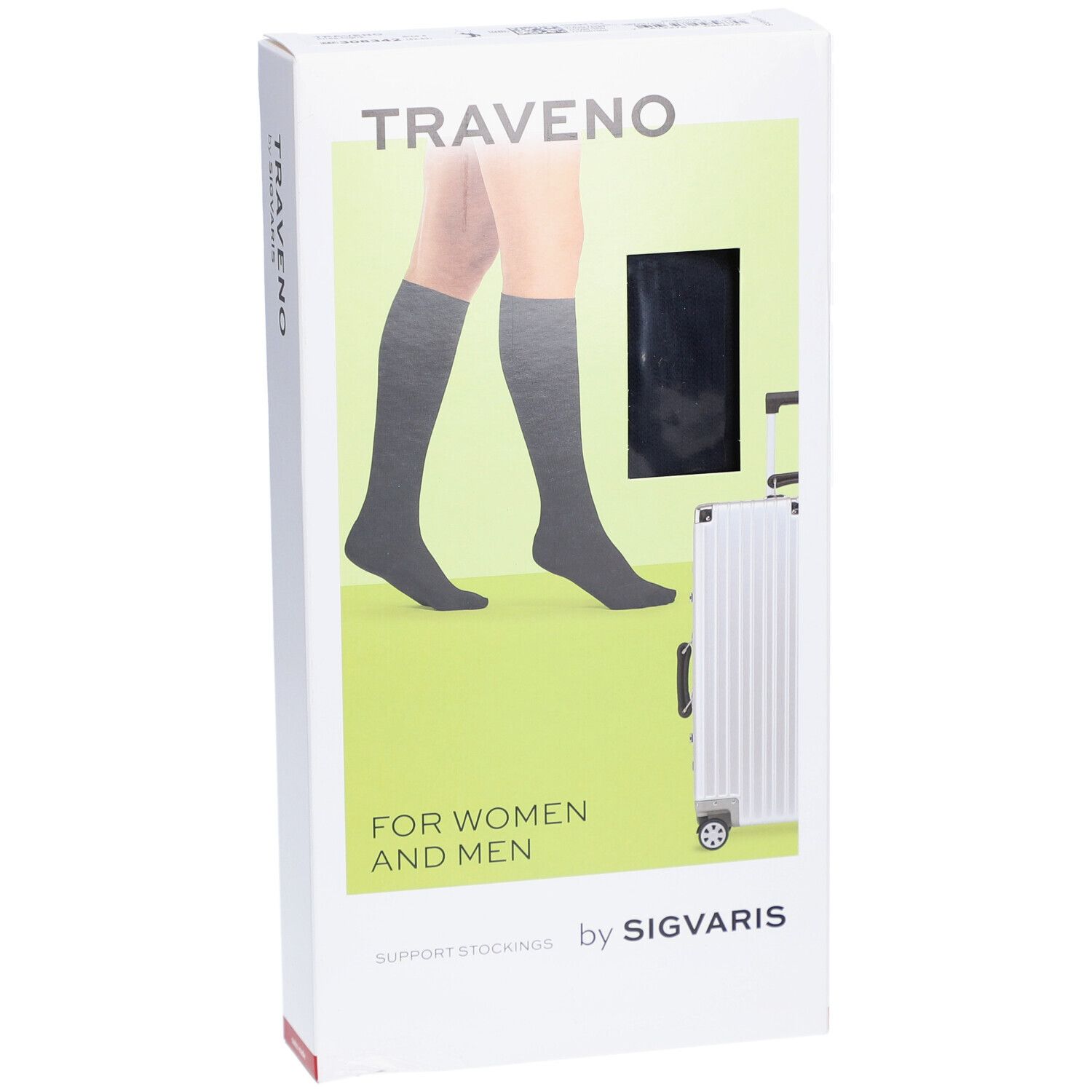 SIGVARIS TRAVENO Reisesocken A-D Größe 4 42-43 Marine