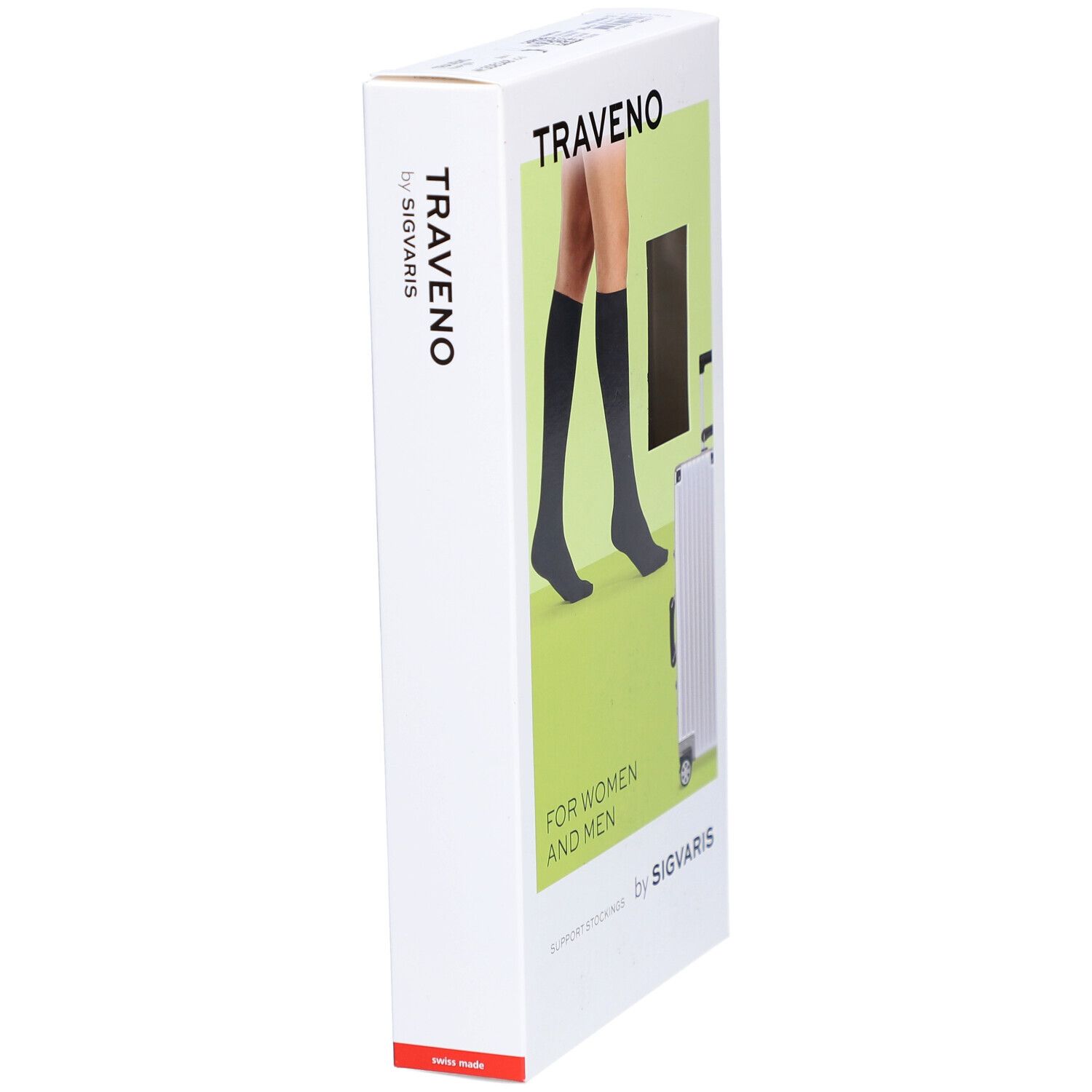 SIGVARIS TRAVENO Reisesocken A-D Größe 4 42-43 Anthrazit