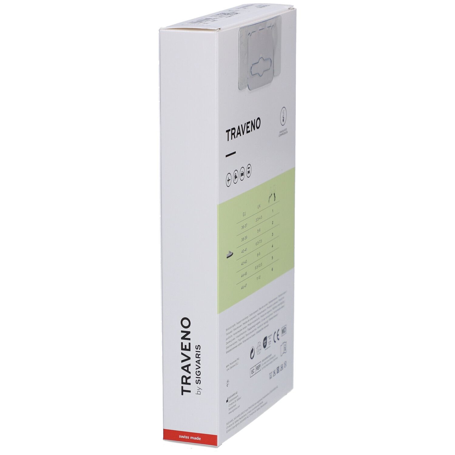 SIGVARIS TRAVENO Reisesocken A-D Größe 5 44-45 Dune