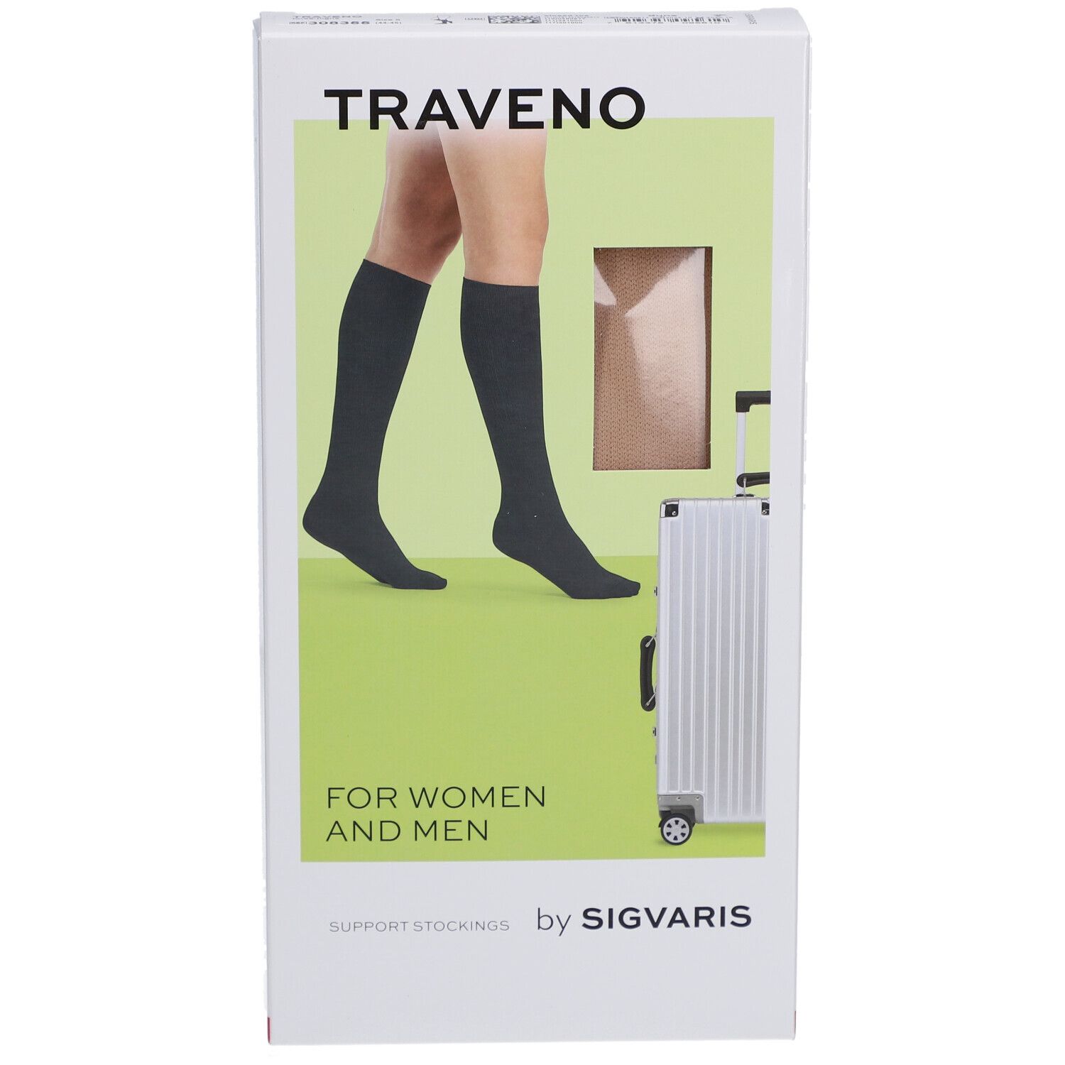 SIGVARIS TRAVENO Reisesocken A-D Größe 5 44-45 Dune