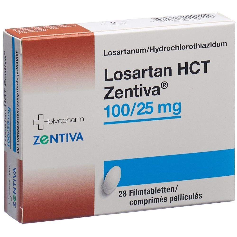 LOSARTAN HCT Zentiva Filmtabl 100/25 mg SDO