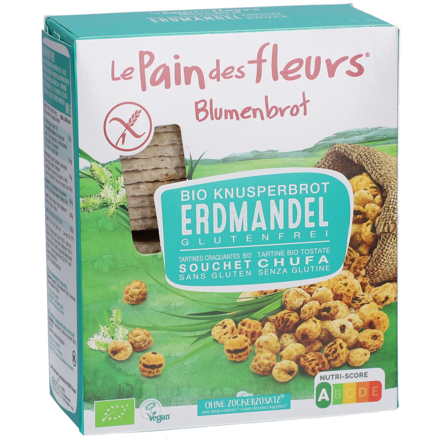 Le Pain des Fleurs Bio Tigernuss-Knäckebrot, glutenfrei