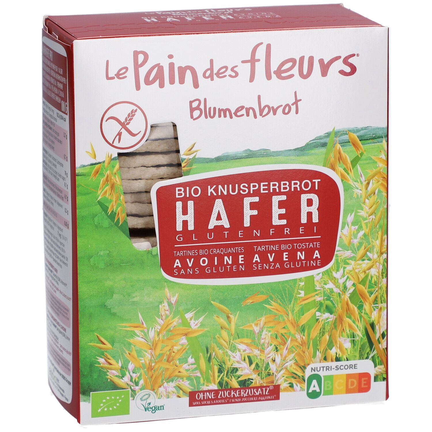 Le Pain des fleurs Tartines bio craquantes avoine sans gluten