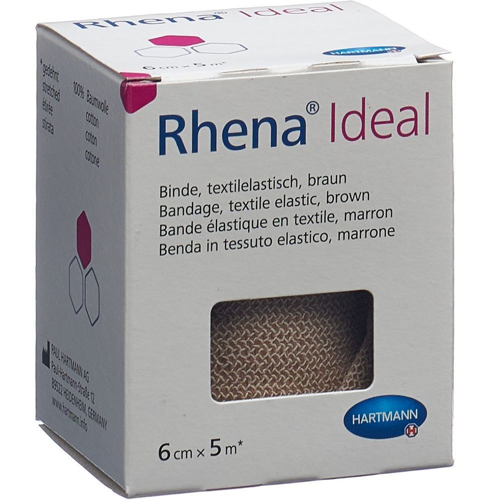 HARTMANN Rhena® Ideal Fixierband 6 cm x 5 m braun