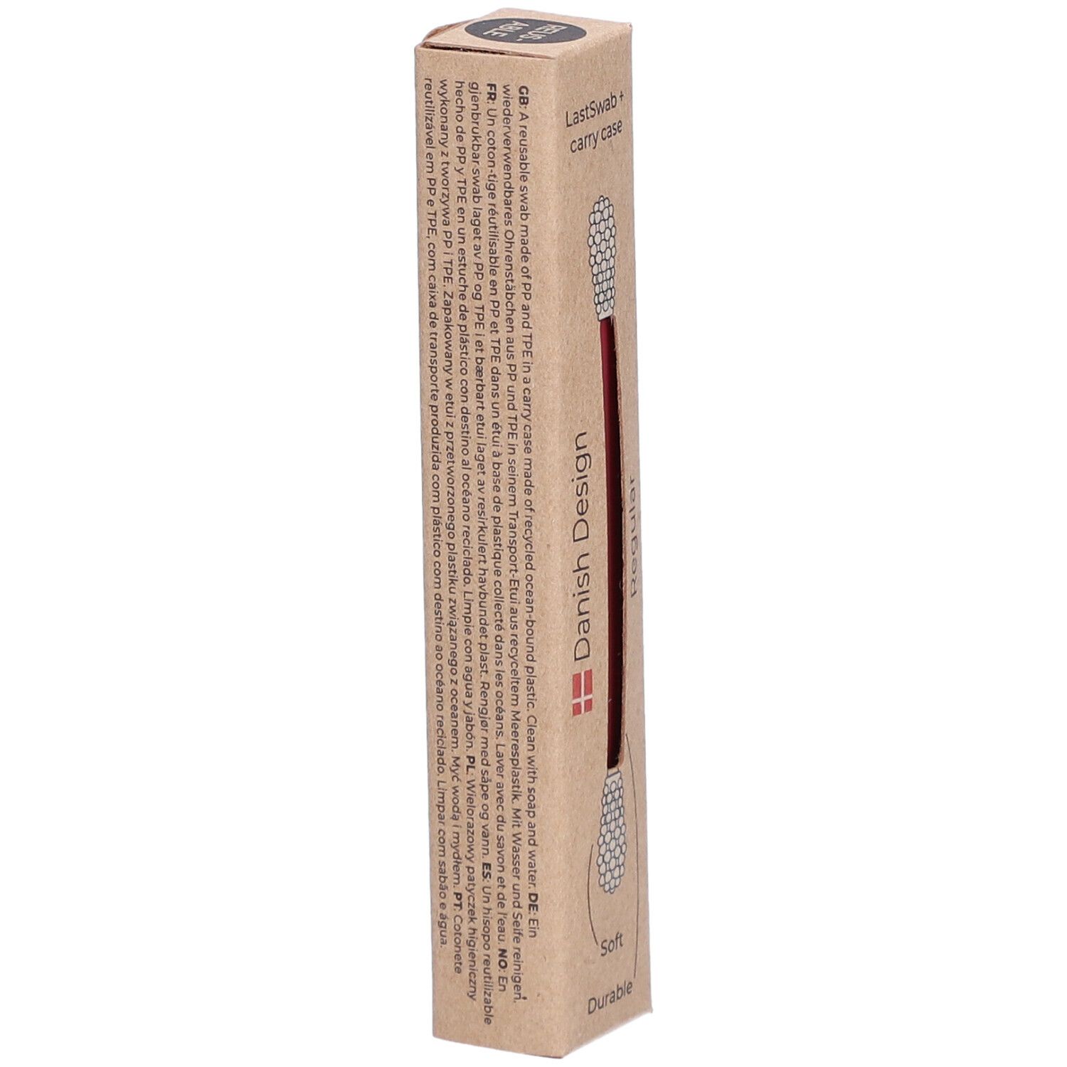 LASTSWAB Basic wiederverw Wattestäbchen rot