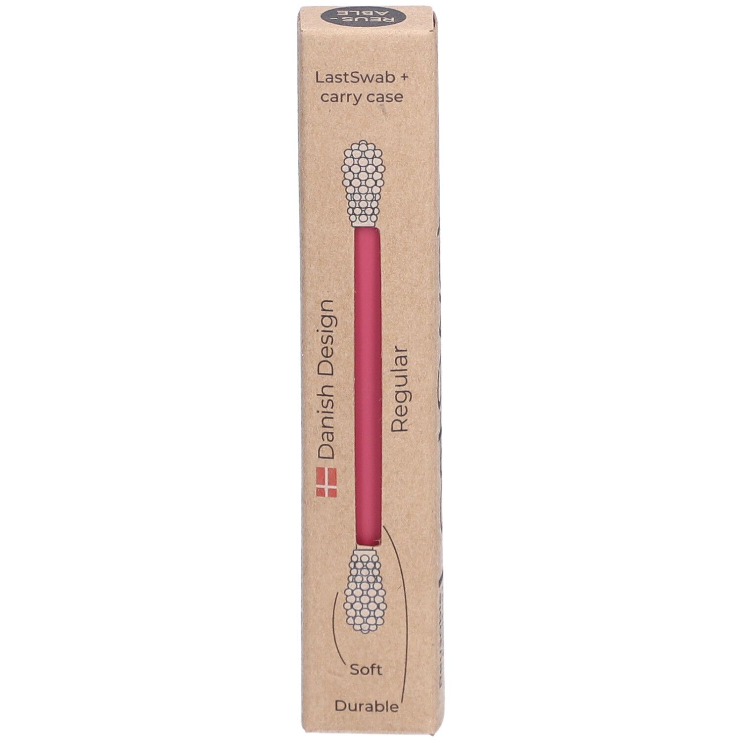 LASTSWAB Basic wiederverw Wattestäbchen rot