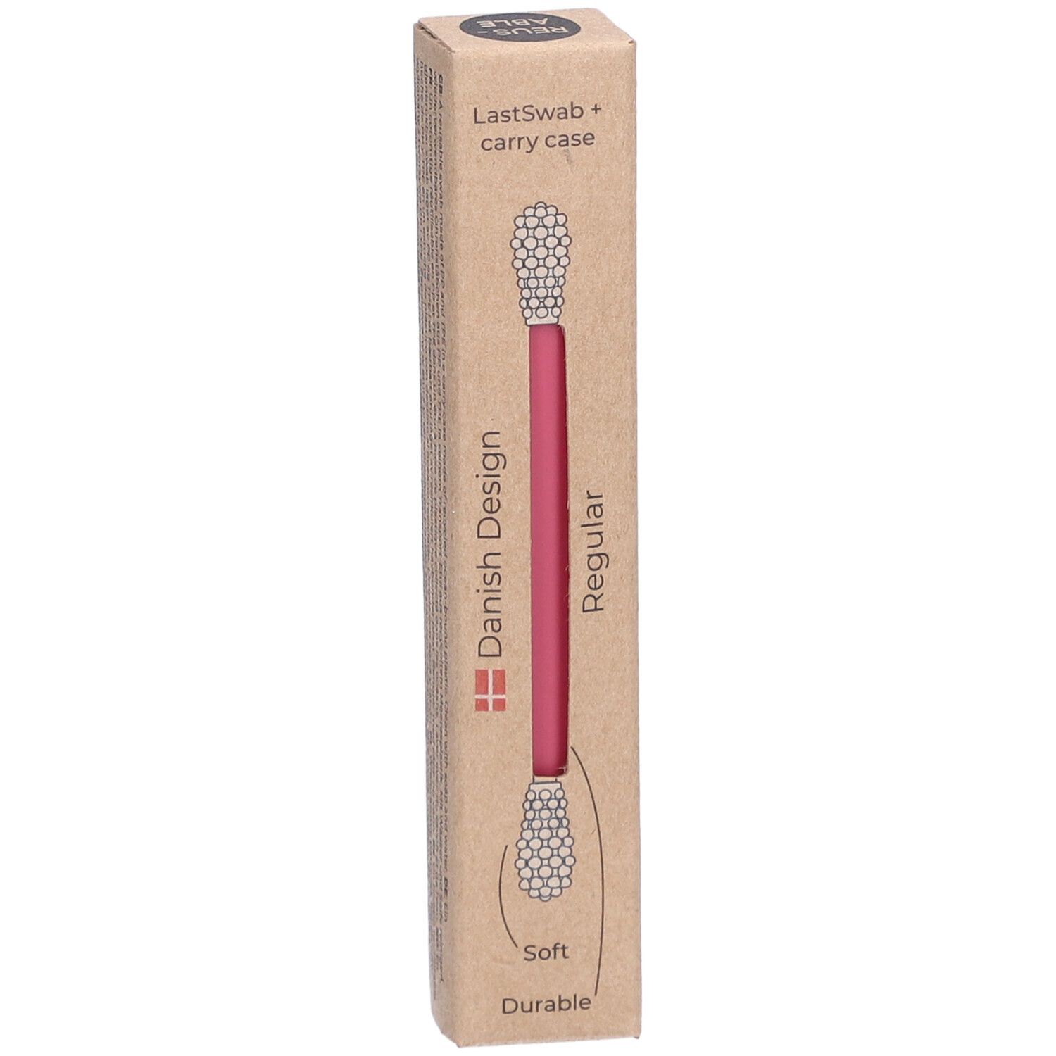 LASTSWAB Basic wiederverw Wattestäbchen rot