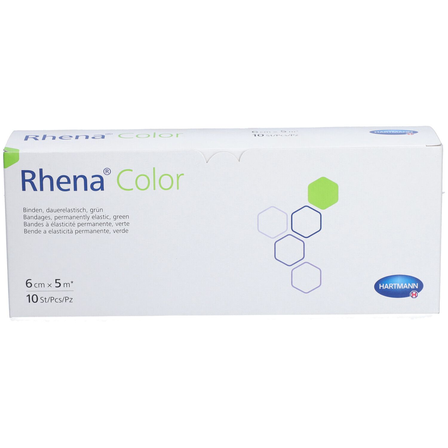 HARTMANN Rhena® Color Mittelstreckbinden 6 cm x 5 m Grün