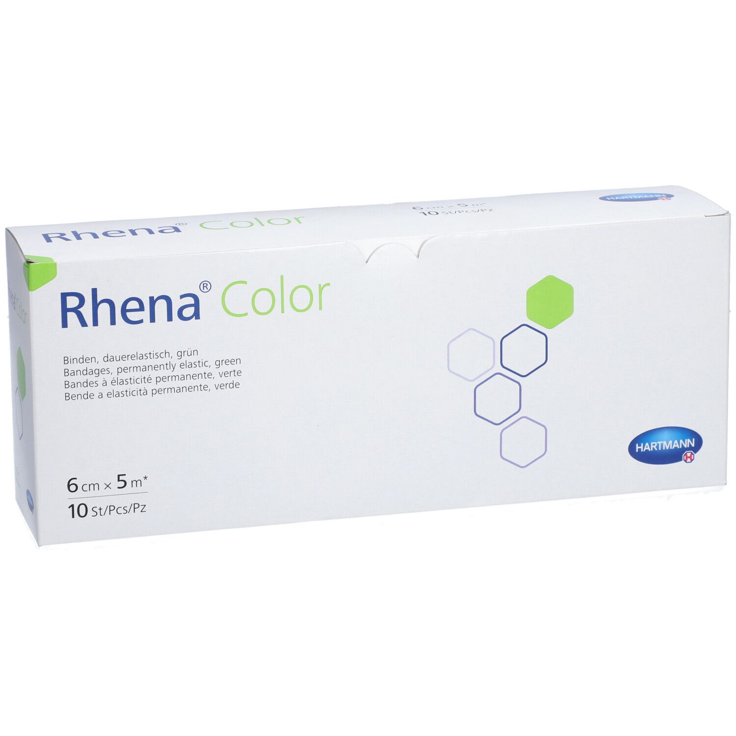 HARTMANN Rhena® Color Mittelstreckbinden 6 cm x 5 m Grün