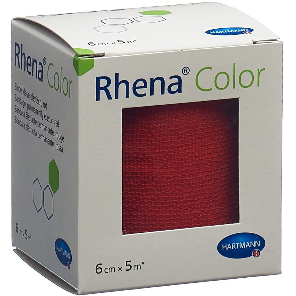 HARTMANN Rhena® Color Mittelzugbinden 6 cm x 5 m Rot