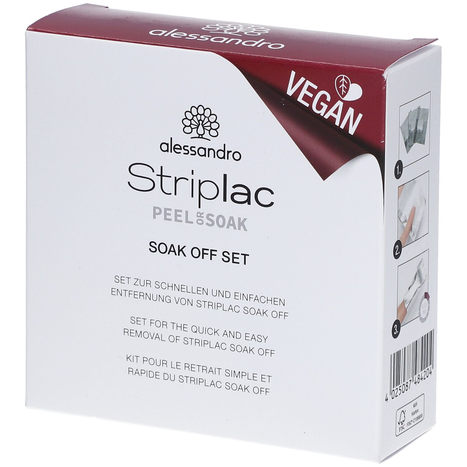 ALESSAN Striplac Kit retrait simple et rapide du Striplac soak off