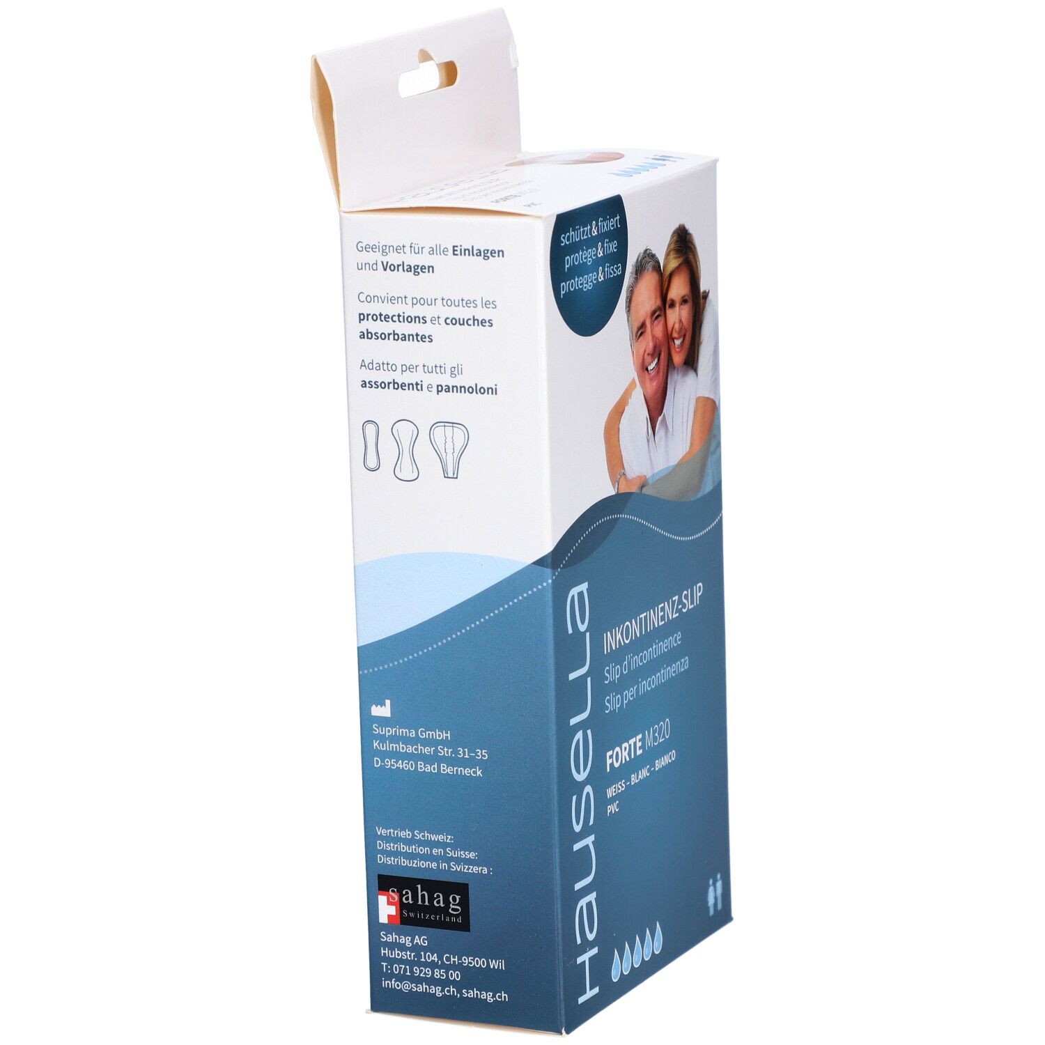 Hausella Slip d'incontinence Forte M320 M unisexe en PVC