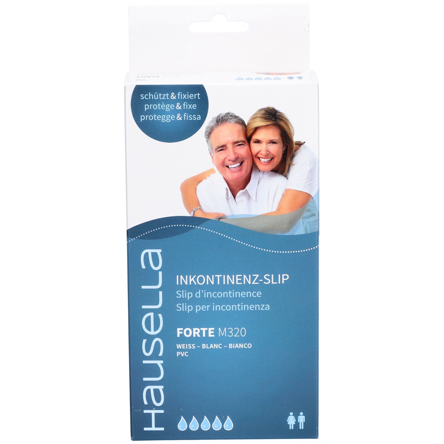 Hausella Slip d'incontinence Forte M320 M unisexe en PVC