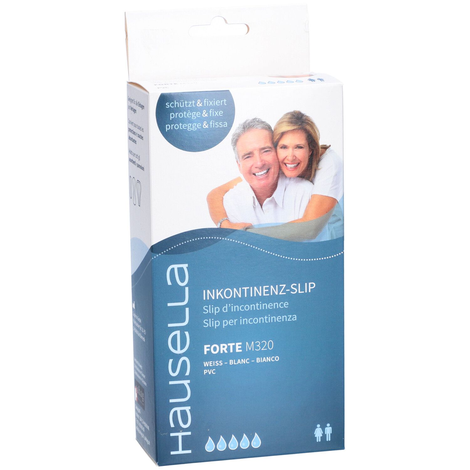 Hausella Slip d'incontinence Forte M320 M unisexe en PVC
