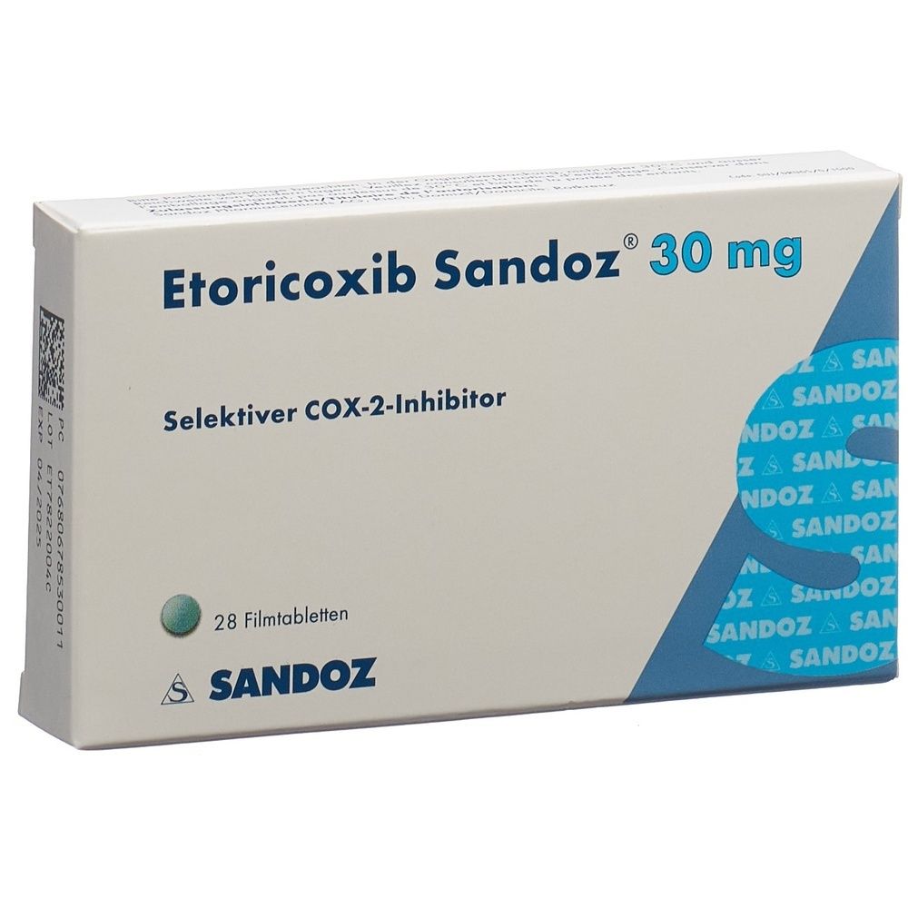 ETORICOXIB Sandoz Filmtabl 30 mg SDO