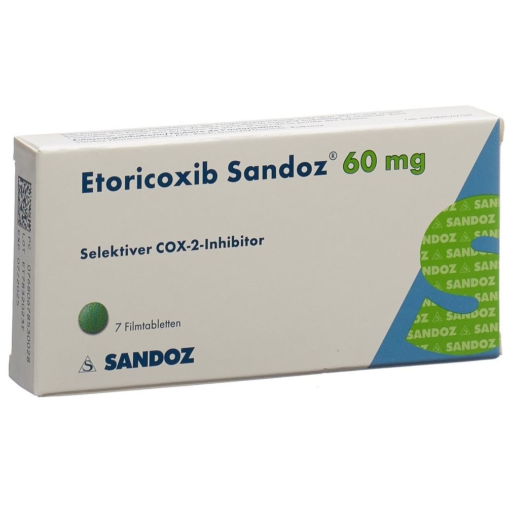 ETORICOXIB Sandoz Filmtabl 60 mg SDO