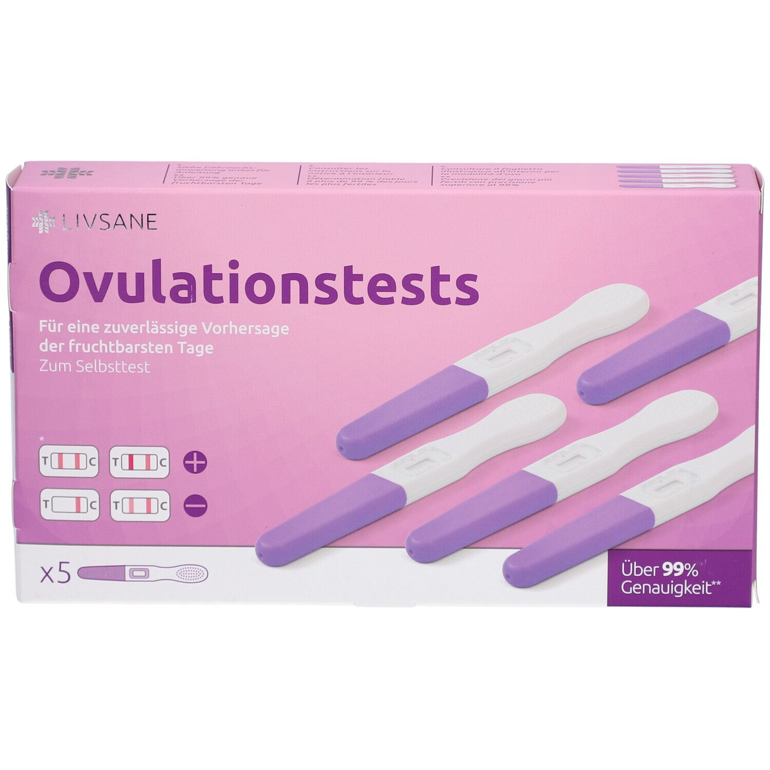 LIVSANE® Ovulationstest zur Bestimmung fruchtbarer Tage