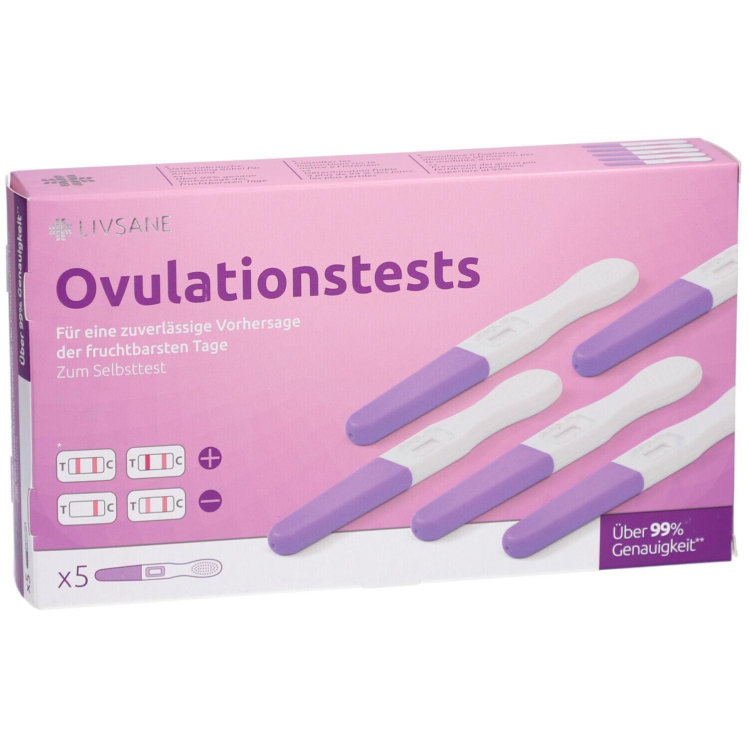 LIVSANE® Ovulationstest zur Bestimmung fruchtbarer Tage