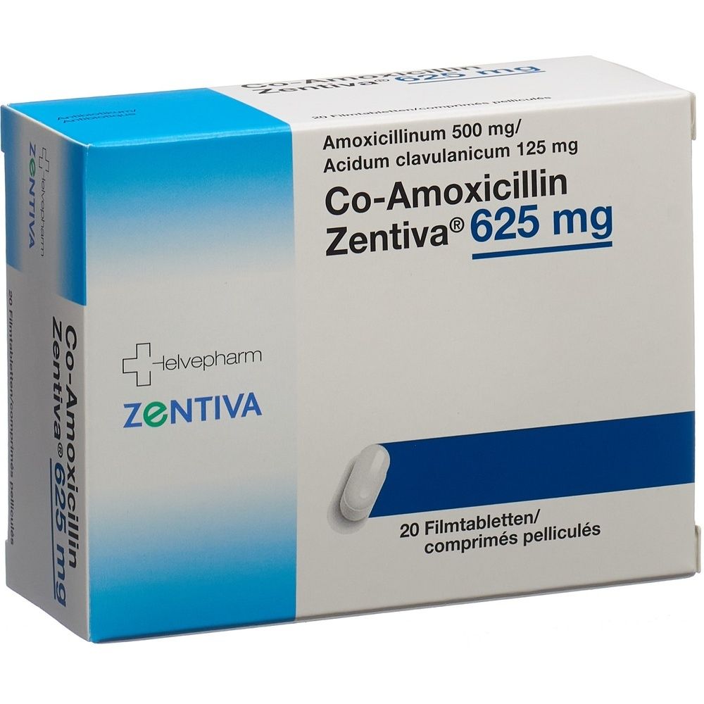 CO-AMOXICILLIN Zentiva Filmtabl 625 mg SDO