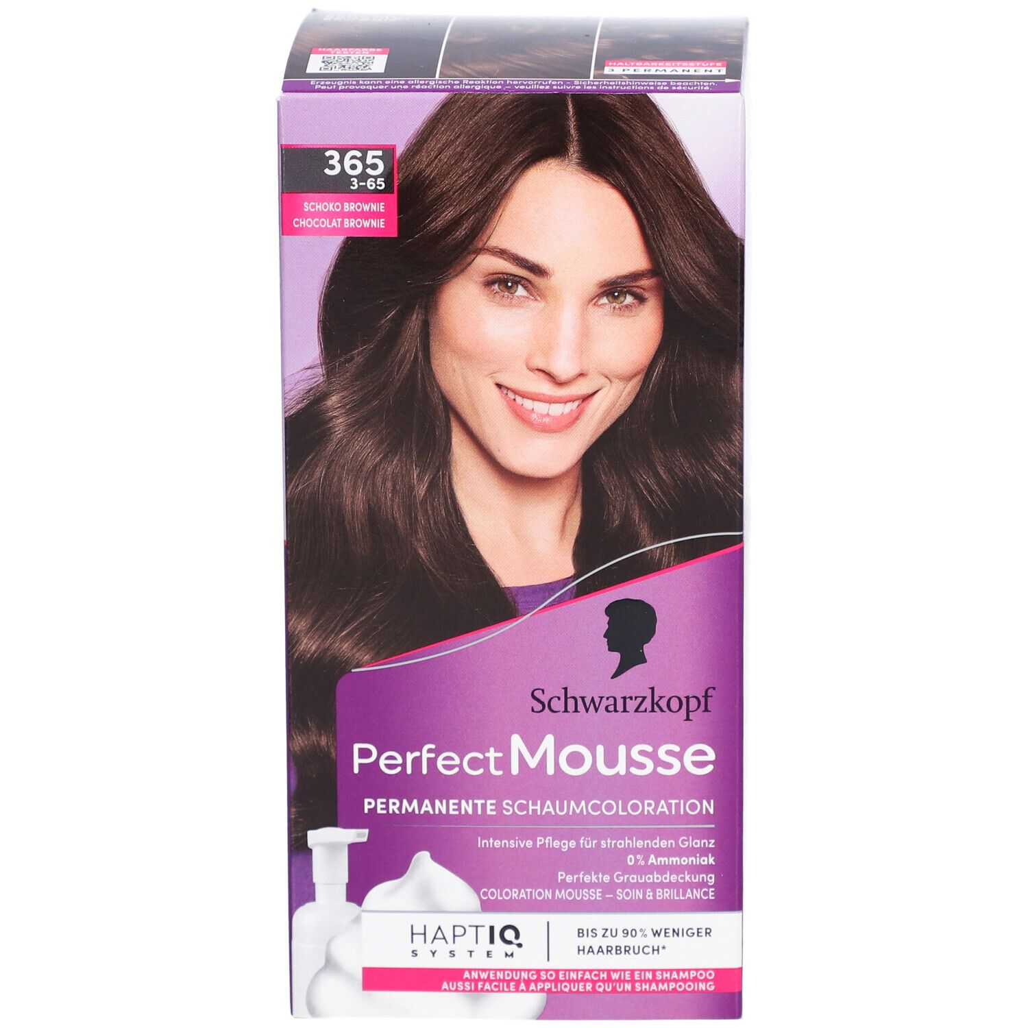 Schwarzkopf Perfect Mousse coloration mousse 365 brun chocolat