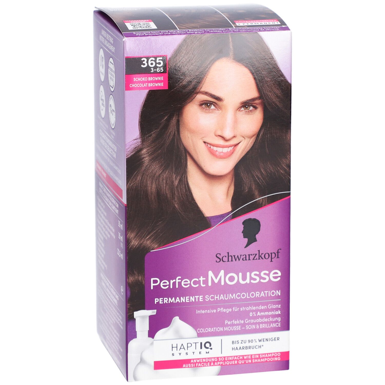Schwarzkopf Perfect Mousse coloration mousse 365 brun chocolat