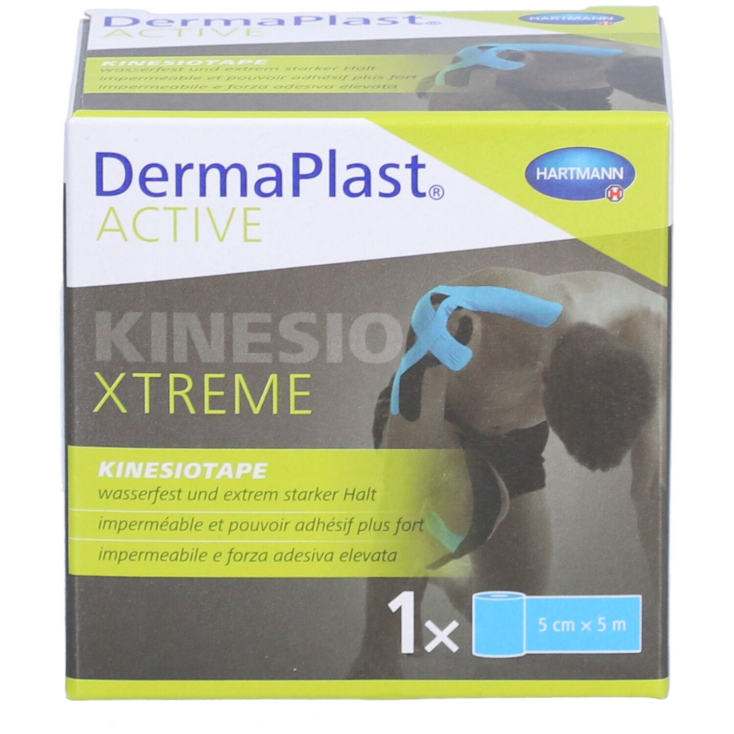 HARTMANN Dermaplast® Aktiv-Kinesiotape Xtreme 5cm x 5m bleu